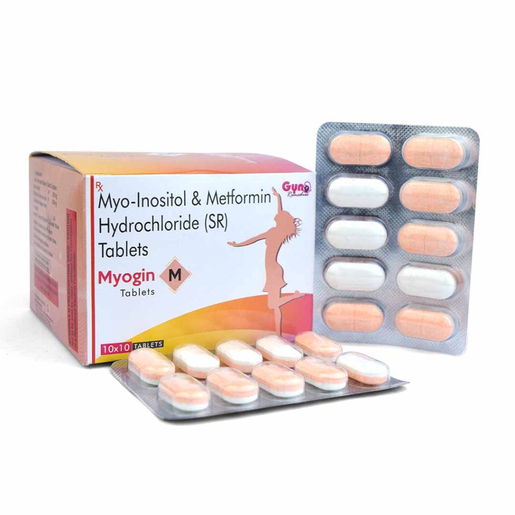 Myo Inositol And Metformin Hydrochloride Tablet Myogin M Tablets